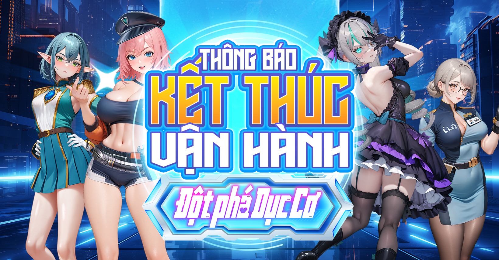 Thông báo kết thúc vận hành game  Yuki - Đột Phá Dục Cơ